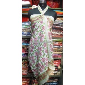 Bikini Sarong Pareo de diseño indio de algodón estampado Sexy ropa de playa Floral - Product Image 1