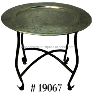 Mesa de centro redonda marroquí tradicional decorativa para el hogar, muebles de sala de estar, mesa de centro clásica - Product Image 4