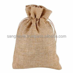 Décorations de Noël de luxe Taille personnalisable Sac à main en toile de jute Matériel de jute Fournitures de fête et de fête - Product Image 4