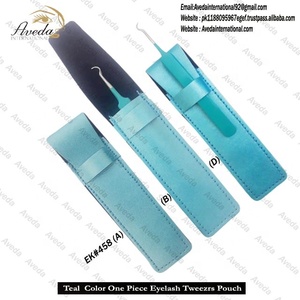 Pince à cils 1 pièce couleur or ensemble Logo personnalisé pince à cils Kit d'emballage étui pointu en acier inoxydable pince à cils - Product Image 3