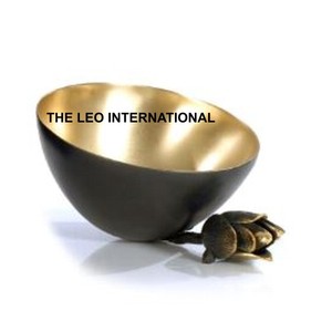 Cuenco decorativo chapado en oro, organizador de artículos de CENA DE Metal de aluminio de acero inoxidable, cuenco para frutas y verduras - Product Image 1