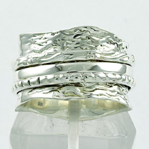 Plain Solid <b>Silver</b> Jewellery 925 Sterling <b>Silver</b> <b>Men</b>/Women Trendy Spinner <b>Ring</b> SIIPL_SPRN_2099 - Product Image 4