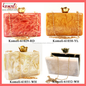 Mini sac à main en acrylique, blocs de construction vintage, design bakélite, pochette, style personnalisé - Product Image 6