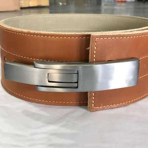 Palanca de cuero para levantamiento de pesas, correa de entrenamiento de Gimnasio Profesional, 10MM - Product Image 4