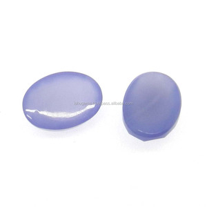 Gema Ovalada de Calcedonia Púrpura Corte Rosa de 14x10 mm, 6.15 Quilates para la Elaboración de Joyas - Product Image 2