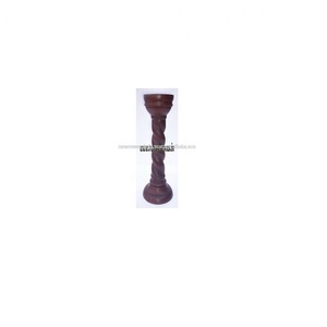 Bougeoir en bois fait à la main Design torsadé Style Vintage décor à la maison noël Deepawali fantaisie forme mariages cadeaux boîte-cadeau - Product Image 3