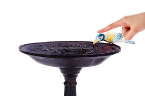 เครื่องประดับสวนโลหะอาบน้ำนก | อาบน้ำนกอลูมิเนียมหล่อ | ตกแต่งสวน - Product Image 2