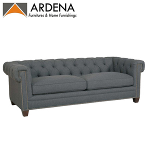 Sofá de cuero Chesterfield clásico europeo, muebles modernos para sala de estar, juego de sofá Divano para el hogar, cuero sintético - Product Image 5
