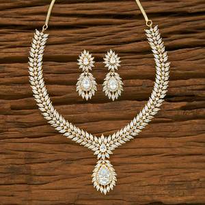 American Diamond Exporters of Traditional <b>Indian</b> <b>Jewellery</b> Zircon <b>Set</b> for Weddings Parties Anniversaries & Gifts - Product Image 1