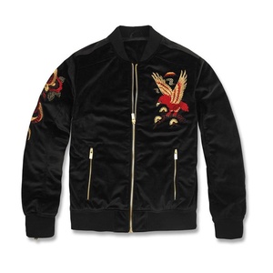 Chaqueta de bombardero de terciopelo para hombre, venta al por mayor, chaquetas de terciopelo bordadas, ropa informal, chaquetas de bombardero de invierno hechas en Pakistán - Product Image 2