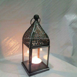 Minilinterna marroquí para bodas, accesorio decorativo de Metal, tamaño medio - Product Image 1