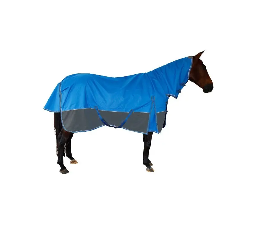 Dodger Blue 1200 D Breathable Horse Rain Sheet