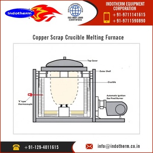 Horno de Fusión de Cobre con Crucible de Inclinación Automática, Funciona con Gas, Capacidad de 500 Kg, Disponible a un Precio Razonable - Product Image 5