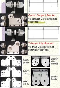 Double Roller Blind Parts Horizontal Pattern <b>Plastic</b> Intermediate <b>Bracket</b> ROMAN Style Only Virgin Material Supreme Quality - Product Image 5