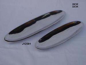 ชามอลูมิเนียมหล่อทรงใบไม้น้ำยาเคลือบเงาแบบมินิมอลงานแต่งงานร่วมสมัยงานปาร์ตี้ตกแต่งบ้านโลหะ - Product Image 6