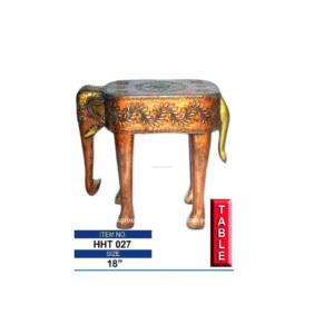 Decorativo elefante in legno di caffè tavoli - Product Image 1