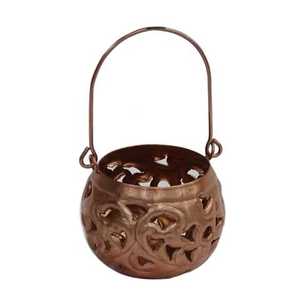 DECORACIÓN DEL HOGAR ANTIGUA 2024 NUEVA FILIGRANA REDONDA COLGANTE DE ORO LINTERNA HURACÁN - Product Image 6