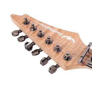 Fábrica de toreros de Arce flameado de 6 cuerdas Guitarra eléctrica de alto nivel Instrumentos de cuerda con diapasón de ébano - Product Image 2