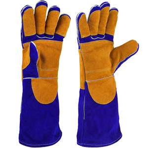 100% High Quality Leather Welding Gloves for Adults Synthetic Leather Hand Protection for Safety Welder's Wear - Product Image 1