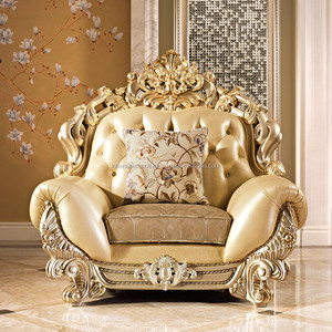 أريكة إيطالية فاخرة أريكة مزيج أثاث غرفة المعيشة منحوتة الأوروبية أريكة خشبية مصمتة - Product Image 3
