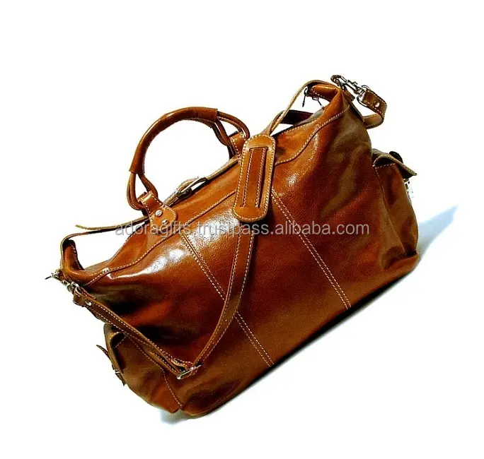 बड़े ब्राउन आउटडोर लक्जरी यात्रा बैग ढोना Duffel बैग के साथ कस्टम लोगो/पोर्टेबल Duffel बैग के निर्माताओं
