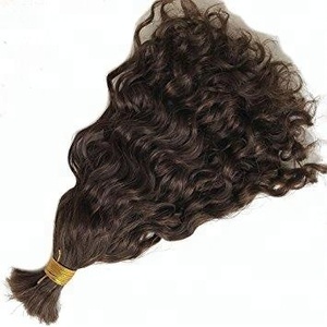 Paquetes de cabello humano natural del templo del sur de la India Cabello Virgen sin procesar Envío gratuito de FedEx/DHL Color negro Onda natural - Product Image 3