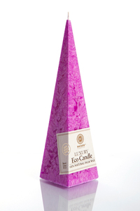 Vela Piramidal Ecológica de Cera de Palma en 13 Colores para Decoración Navideña y Festiva - Product Image 3