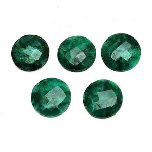 Esmeralda India Natural, Gema Suelta, 12 mm, Corte Brillante Redondo, Facetada, Verde, Certificada por Terceros para Joyería - Product Image 2