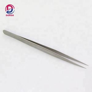 Pince à cils professionnelle pince à épiler en forme de L personnalisée pour l'extension de cils pince à épiler en acier inoxydable de marque privée - Product Image 2