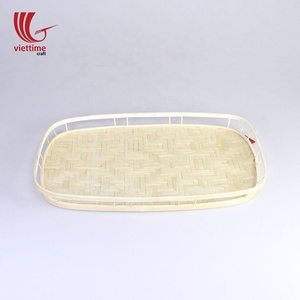 Vente en gros Paniers de rangement en bambou naturel tissé Corbeille à pain et fruits avec design tissé - Product Image 2