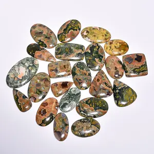 100% natürliche Mischform in allen Größen Rhyolite Cabochons