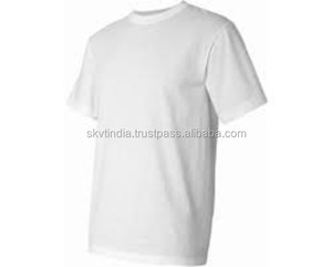 เสื้อยืดผ้าฝ้ายสีขาวธรรมดาราคาถูก - Product Image 1