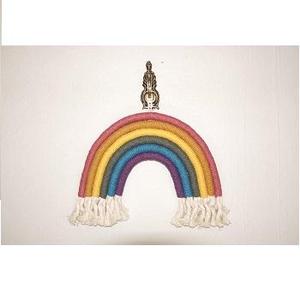 Solide nouvelle couleur bien suspendu arc-en-ciel en macramé - Product Image 5