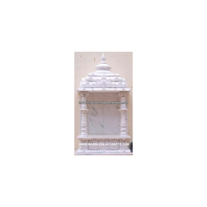 Modèle de temple intérieur religieux en marbre indien poli - Product Image 1