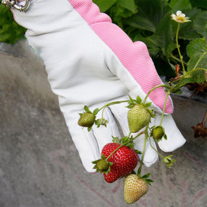 Gants de sécurité unisexes en cuir synthétique de conception OEM Gants de travail et de jardinage robustes pour adultes Style d'impression - Product Image 3