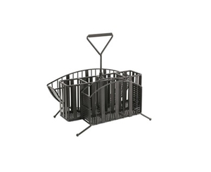 Usine directement Antique métal noir pique-nique Caddy organisateur de bureau attrayant - Product Image 1