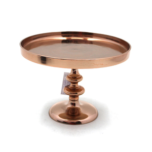 Soporte para tartas de diseño de aluminio, chapado en cobre - Product Image 1