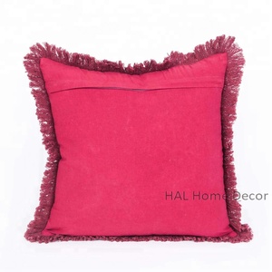 ปลอกหมอนอิงปักลายดอกไม้สีดำดีไซน์ล่าสุดปลอกหมอนคริสต์มาสตกแต่งดีไซน์เนอร์สำหรับตกแต่งบ้าน - Product Image 2