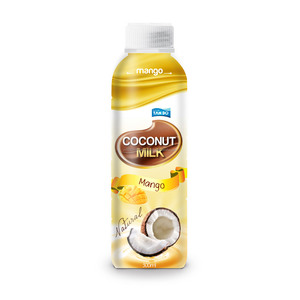 Boisson au lait de coco du Vietnam de type purée OEM avec saveurs de jus de fruits stérilisée à faible teneur en matière grasse 330ml peut bronzer en gros - Product Image 3