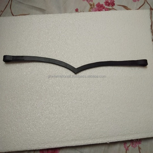 Bandeaux en cuir noir véritable en forme de V pour cheval disponibles dans toutes les tailles personnalisées accessoires de cheval de haute qualité prix bon marché - Product Image 1
