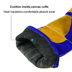 100% High Quality Leather Welding Gloves for Adults Synthetic Leather Hand Protection for Safety Welder's Wear - Product Image 4