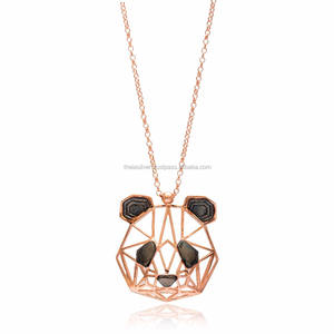 2018การออกแบบล่าสุดแพนด้าเครื่องประดับสร้อยคอตุรกีที่ทำด้วยมือจี้เงินแท้925ขายส่งเครื่องประดับ - Product Image 2