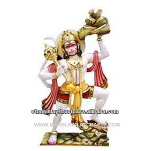 Statue de Hanuman en marbre - Product Image 1