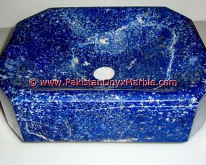 Éviers et lavabos en pierre précieuse lapis-lazuli de qualité A - Product Image 4