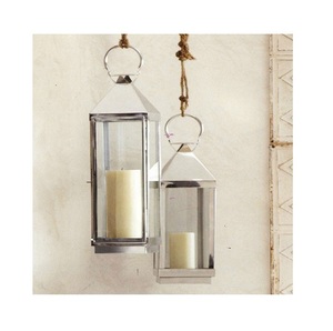 <b>Glass</b> Iron <b>Lantern</b> for Home Office Wedding Decorations Other Candle Holders & Candle Jars - Product Image 2