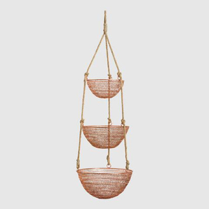 Cesta de fruta colgante de 3 niveles de metal, cesta de hierro forjado, cesta de utensilios de cocina, cesta de encimera, cesta de granja - Product Image 1