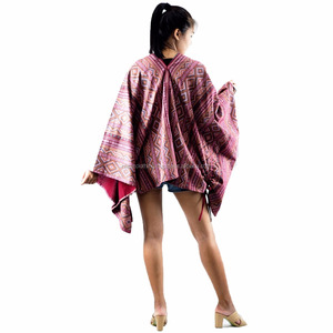Ropa de mujer de NAPAT, venta al por mayor, Poncho de manga grande, bufanda de algodón, Poncho - Product Image 3