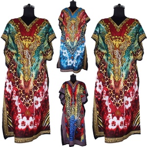 Vestido de fiesta formal caftán largo último diseño de talla grande árabe Abaya 2025 Anokhi caftán Maxi vestido estampado Floral Loungewear - Product Image 1