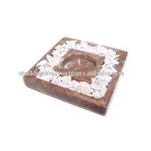 Porte-bougies en pierre ollaire naturelle - Product Image 1