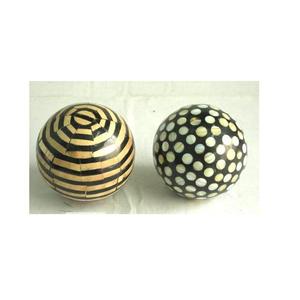 Bolas decorativas de mosaico de resina y nácar disponibles en todos los tamaños y colores esculturas de decoración del hogar artesanías indias - Product Image 3